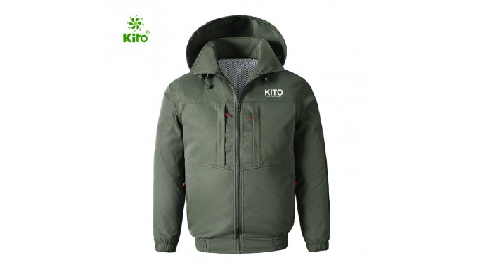 Áo rời không phụ kiện KZR25 xanh quân 2 lớp lót lưới mới nhất 